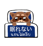 アライグマ タイ語-日本語（個別スタンプ：31）