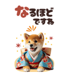 【BIG】新年あけおめ♡柴犬（敬語）（個別スタンプ：24）