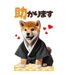 【BIG】新年あけおめ♡柴犬（敬語）（個別スタンプ：31）