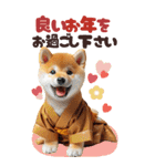 【BIG】新年あけおめ♡柴犬（敬語）（個別スタンプ：32）