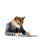 サラリーマン柴犬太（個別スタンプ：6）
