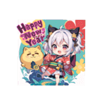 AI イラスト 愛 22（個別スタンプ：3）