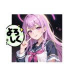 AI イラスト 愛 22（個別スタンプ：18）