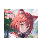 AI イラスト 愛 22（個別スタンプ：23）
