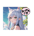 AI イラスト 愛 22（個別スタンプ：31）