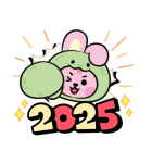 飛び出す！BT21あけおめスタンプ2025（個別スタンプ：3）