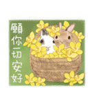 ウサギ家族 10 - 癒し系日常会話（個別スタンプ：4）