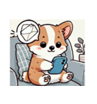コーギーの生活 (タイ)（個別スタンプ：11）