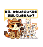 三毛猫レポーター「なんでかわいいの？」（個別スタンプ：11）