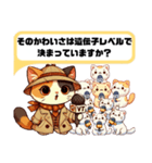 三毛猫レポーター「なんでかわいいの？」（個別スタンプ：14）