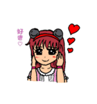 キモイキャラクター（pink）（個別スタンプ：5）