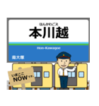 西武蔵 新宿線の駅名 シンプル敬語（個別スタンプ：29）