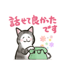 中高年ねこ やさしいあいさつ（個別スタンプ：40）