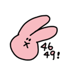 かおだけうさぎ☺️ありごめんよろ＆良きver.（個別スタンプ：24）
