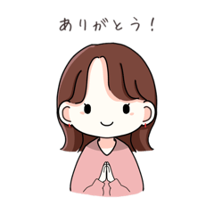 [LINEスタンプ] おんなのこのスタンプ［カラフル］