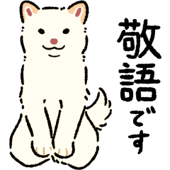 [LINEスタンプ] 今日も柴犬が可愛い2 -白柴-