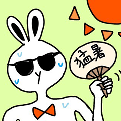 [LINEスタンプ] うさぎのイグレックと夏