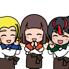 [LINEスタンプ] シノブフーズのしのぶちゃんたち