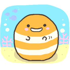 [LINEスタンプ] ぷくっとニシキアナゴ