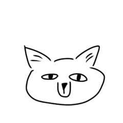 [LINEスタンプ] チベットスナギツネ？？(モノクロ)