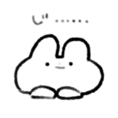 [LINEスタンプ] うさぎ（おとなしめ）のスタンプ