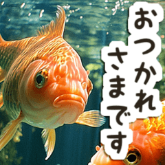 [LINEスタンプ] 毎日使える♡金魚の画像（メイン）