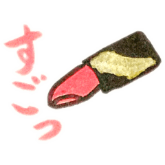 [LINEスタンプ] 口紅の走り書き文字のある生活