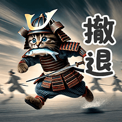 [LINEスタンプ] マンチカン武士「ニャンマル」1