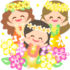 [LINEスタンプ] オリオリ☆フラガールズ 4