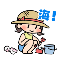 [LINEスタンプ] ベビーな娘ちゃん 2（夏）