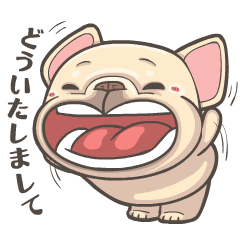 [LINEスタンプ] フレンチブルドッグPIGU-こんにちは