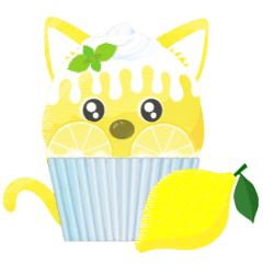 [LINEスタンプ] かき氷＆フルーツ＆野菜ver.ネコ