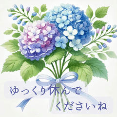 [LINEスタンプ] 花束で贈る上品なメッセージ