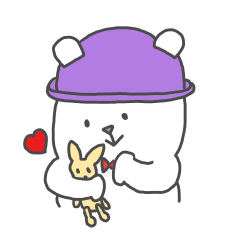 [LINEスタンプ] しろくまのおもち4