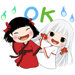 [LINEスタンプ] 小天使と小悪魔 52 - かわいい幽霊たち篇2