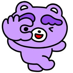 [LINEスタンプ] まゆげくま「ソビくん」