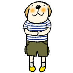 [LINEスタンプ] ラブラドールレトリーバーのルイ-その1-