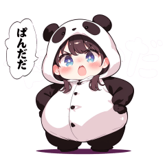 [LINEスタンプ] パンダっ子の毎日もふもふ大作戦！