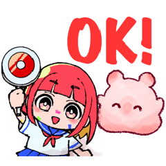 [LINEスタンプ] ぷくちゃんとミキちゃん！