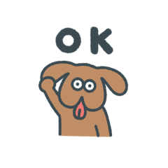 [LINEスタンプ] ベロでてる犬の日常スタンプ