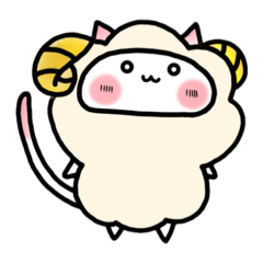 [LINEスタンプ] ひつじのかわをかぶったねこ