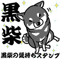 [LINEスタンプ] 柴犬スタンプ29～黒柴の気持ちスタンプ～