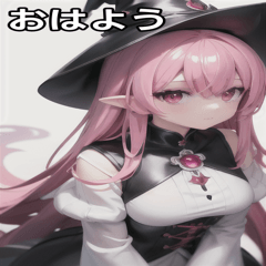 [LINEスタンプ] 魔法使いの女の子4