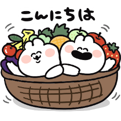 [LINEスタンプ] ぷにっとゆるうさの便利な敬語スタンプの画像（メイン）