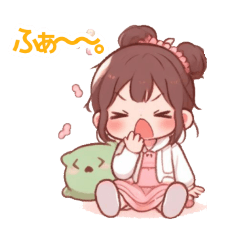 [LINEスタンプ] ずっと使える☆ほんわか女子の日常