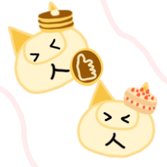 [LINEスタンプ] ハムとぶためんTVの、食べ物のスタンプ