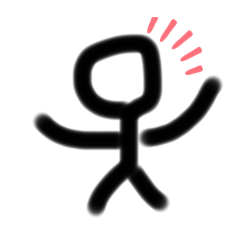 [LINEスタンプ] 少し雑な棒人間1
