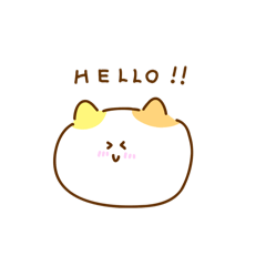 [LINEスタンプ] 虹色猫さんฅ