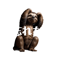 [LINEスタンプ] なまけもの 2 slothの画像（メイン）