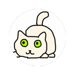 [LINEスタンプ] わりと速く動くネコ